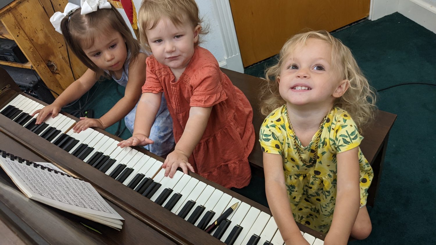 Children exploring music
